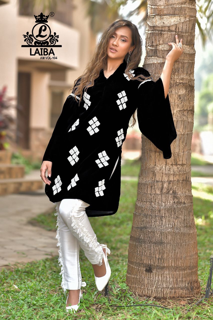 Laiba Am 104 Heavy Festive Wear Pure Georgette Designer Top With Bottom Collection